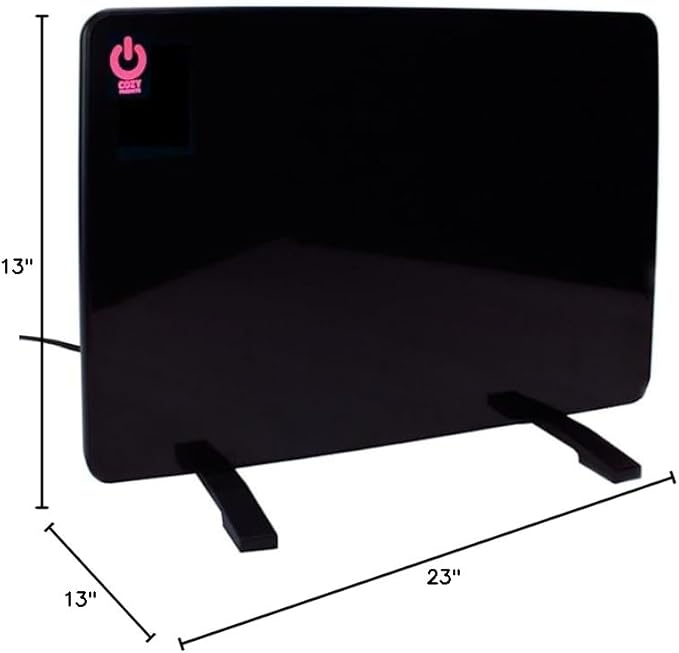 Cozy Products Cozy Coop, Chicken Coop Heater, Flat-Panel Radiant Heater with Thermal Protector, Energy-Efficient, Easy to Install, Ideal for Small Animals, 200 Watts, Black