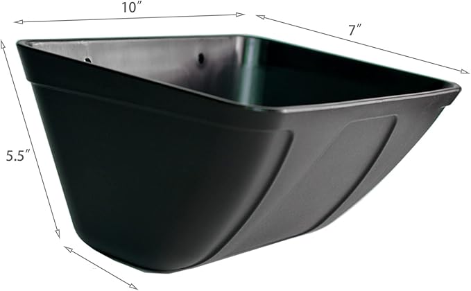 Hanging Chicken Feeder Trough for Goat Sheep Deer Poultry Duck Chicken Fence Feeder Livestock Feeding Container Goats Supplies Feeders Waterer Bucket