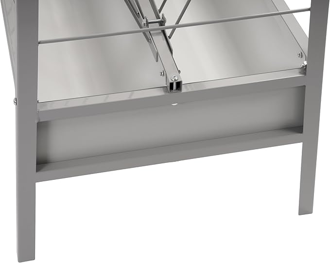 Pasture Hay Feeder 2 in 1 55 Gallon Livestock Feed Trough with 22 Gallon Feed Pan Hay Grain Livestock Feeder for Sheep, Calf, Cow and Horse