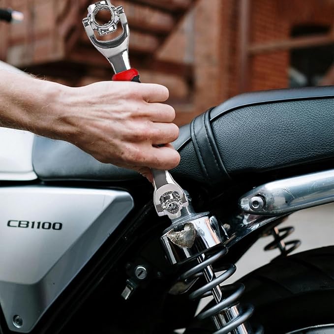 52 in 1 Socket Wrench & Screwdriver Set, Stainless Steel Multi-Functional Rotating Spanner with 360° Flexibility Dog Bone wrench for Bolts, Nuts, and Ideal for Home and Automotive Repair