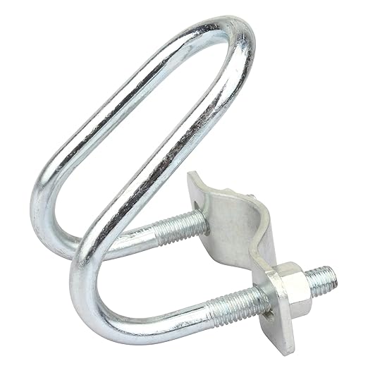 10 PCS Cross-Connector Vertical Pipe Clip for 1-1/4" (1.25" OD) Round Tube, Crossover Tube Clamps for Farm, Greenhouse, Tripods