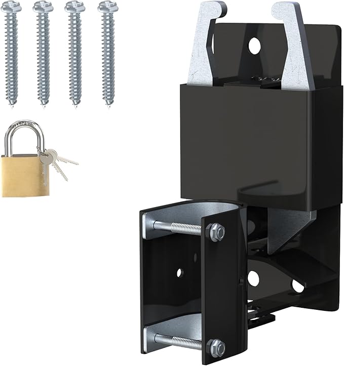 2 Way Farm Gate Latch - Heavy Duty Fence Gate Latch with Self-Locking Nut,Livestock Cattle Gate Latches for Pastures, Stables, Ranches, Horse Corrals,Farms