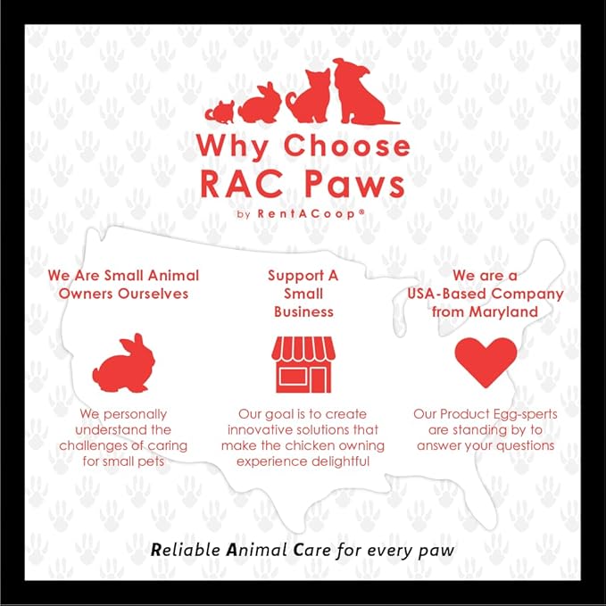 RAC Paws by RentACoop DIY Auto-Fill Metal Cups Waterer Kit - Great for Small Animals, Pets, Bunnies, Ferret, Chickens, Hamsters, Guinea Pigs, Rabbits, Chinchillas, Mice, Rats - 6 Pack