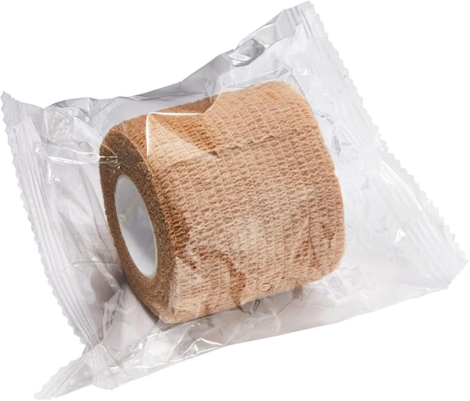 Juvale Self-Adherent Bandage Wrap - Grip Tape for Tattoo & Sport Tape - Vet Wrap & Wrist Support - 2 in x 5 yd, 24 Rolls, Multicolor