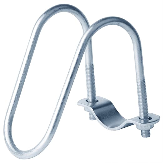 10 Sets 1-5/8" x 1-5/8" O.D. Cross-Connector Vertical Pipe Clip, Crossover Clamps Tube Buckle Fixator for Farm, Greenhouse Awning Frame Top Rail Fence Scaffolding