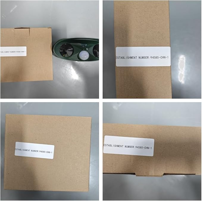 Upgraded Solar Animal Repellent Outdoor Deer Repellent Devices Cat Deterrent with Motion Sensor & Flashing Light,Ultrasonic Control for Squirrel Raccoon Dog Rabbit Skunk for Yard Garden, 2 Pack Black