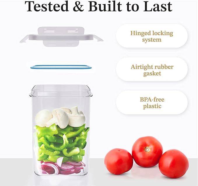 Chef's Path Airtight Food Storage Container Set with Lids - Superior Variety Pack of 36 for Kitchen & Pantry Organization, BPA Free Kitchen Storage Containers for Cereal, Flour &, Sugar