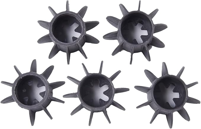 Silicone Laundry Balls for Drum & Wave Washing Machines, 5-Pack Stain Removal and Knot Prevention Cleaning Tool, Reusable Dryer Ball Accelerates Drying, 4" x 2", Gray/White