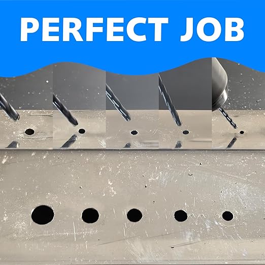 Triple Spiral Flute Cobalt Drill Bit Set (Pro - TiAlN Coated), Metal Drill Bit Set for Steel, Hardened Metal, Stainless Steel, 16PCS Drill Bits 1/16" to 3/8" with Index Storage Case