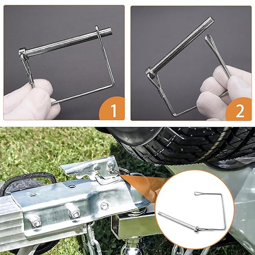 Mankk 202PCS Heavy Duty Hitch Pin Clip Assortment Kit - Tractor, Linch, PTO, R Clip, Hair Pins for Farm Tractors, Trailers, Trucks, Attachments, Lawn Mowers