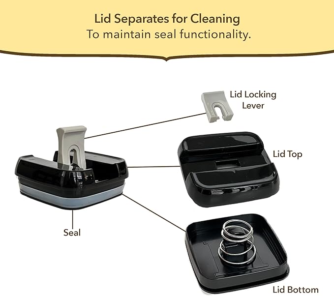 Simply Gourmet Airtight Food Storage Containers with Lids – 4 Piece Slim Kitchen Pantry Organization Set, 8 Cup Capacity, BPA-Free Clear Plastic, Stackable Containers for Flour, Sugar, Rice, Snacks