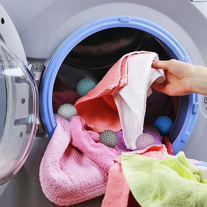 Dryer Balls 4 Pack - Non-Toxic Reusable Dryer Balls (White)