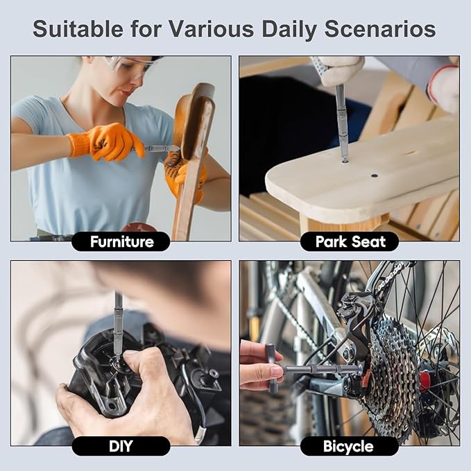 24 in 1 Magnetic Ratchet Screwdriver Set, Magnetic DIY Multi Bit Ratcheting Screwdriver Set, Removable Self-Assembly Portable Repair Tool kit for PC Mobile/Watch/Electronics/Bicycle
