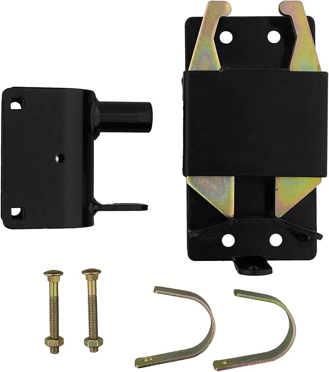 Rural365 Farm Gate Latch 2 Way Gate Latch - Black Two Way Gate Latch Livestock Cattle Gate for Horse Corrals, Ranches