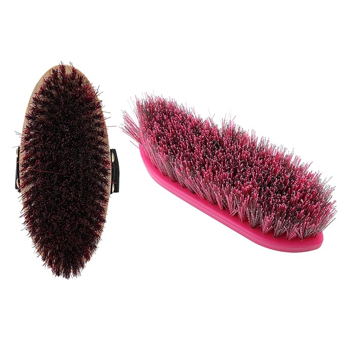 10Pcs Horse Grooming Care Kit, Equestrain Brush Curry Comb Horse Cleaning Tool Set Including Sweat Scraper 2 Combs Itching Hoof Pick and 5 Brushes for Equine Care Supplies