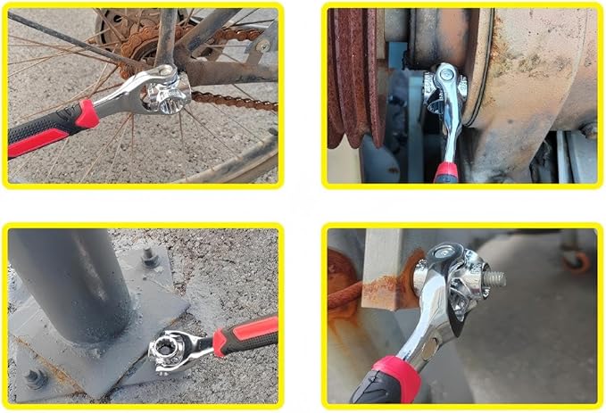 Universal Socket Wrench 48 in 1 Wrench Multifunction Wrench Tool with 360 Degree Rotating Head, Spanner Tool for Home and Car Repair