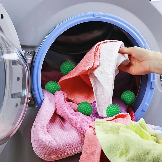 Dryer Balls 4 Pack - Non-Toxic Reusable Dryer Balls (Green)