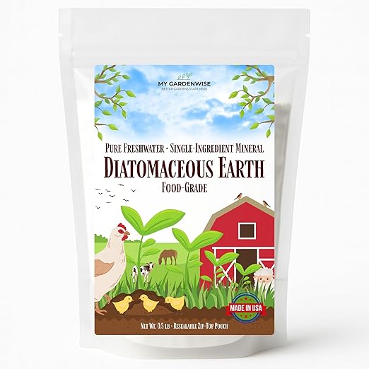 Diatomaceous Earth Food Grade – Diatomaceous Earth (DE) Powder – Pets & Plants Safe – Made in USA (0.5 lb)