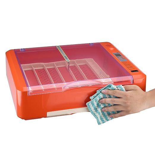 VEVOR 36 Egg Incubator, Automatic Egg Turner with LED Candler & Water Tray, Temperature & Humidity Control, 360° View Clear Window, Poultry Eggs Incubators for Hatching Chicks Ducks Goose Quails