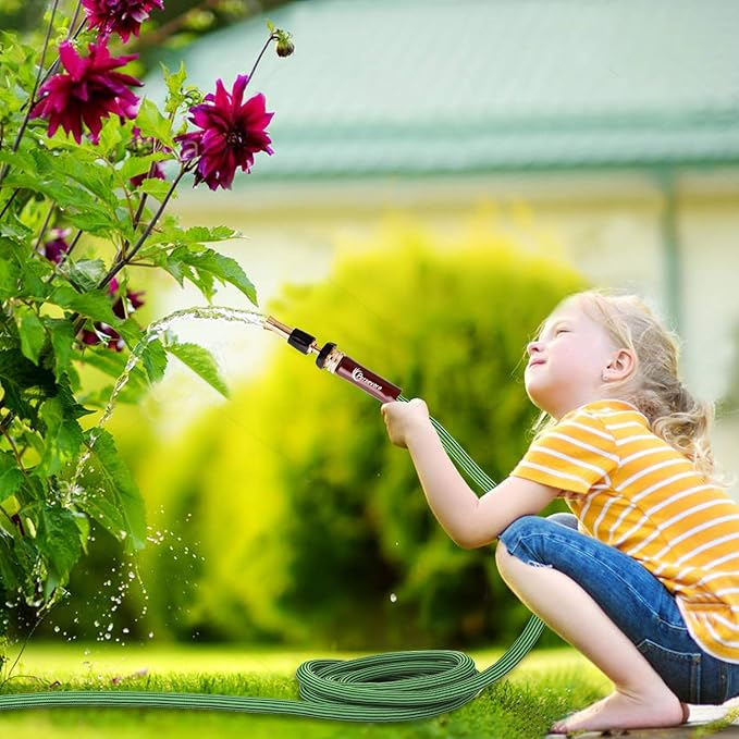 persevere Garden Hose Lightweight Water Hose Kink Free Watering Hose Soft Farm Hose for Watering Lawn, Yard, Garden, Car Washing and Home Cleaning 25, 50, 75 and 100 ft (75FT)