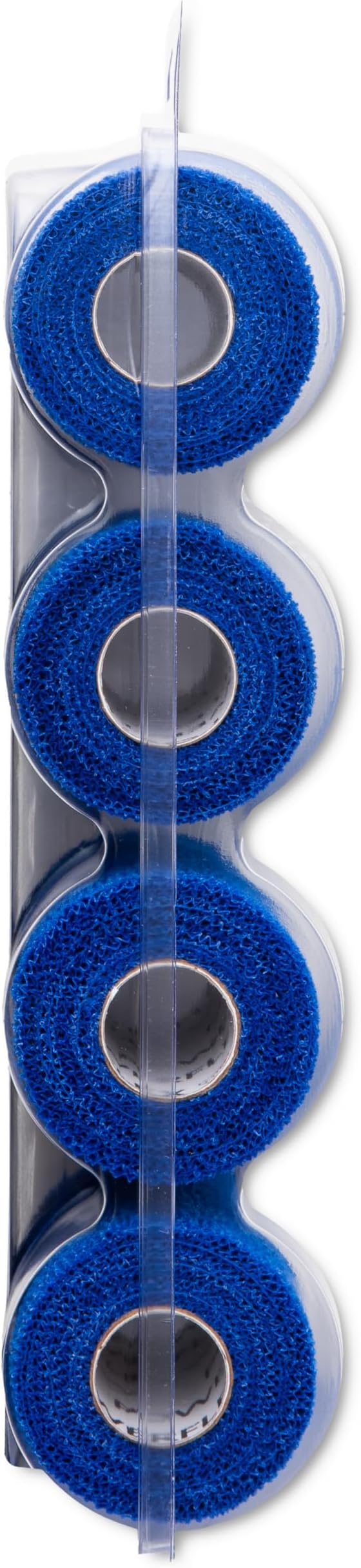 PowerFlex Equine – Extra Strong Self-Adhering Bandage Wrap – Wound Care, Compression & Support Bandage for Horses, Cows & Dogs – Blue, 4 inch, 4 Rolls (Resealable Case)