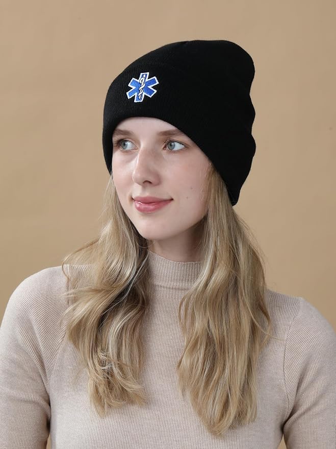 EMT Beanie Hat for Men Women EMTs Gifts Paramedic Gifts for Emergency Medical Technician Funny Stuff