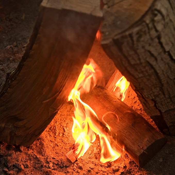 2lb Burlap Bag of Fatwood Fire Starter Sticks - Easy & Safe Fatwood Sticks in a Stylish Jute Bag - Start a Fire with Just 2 Pieces - Works in Any Weather Conditions - 2 Pound Sack by Billy Buckskin