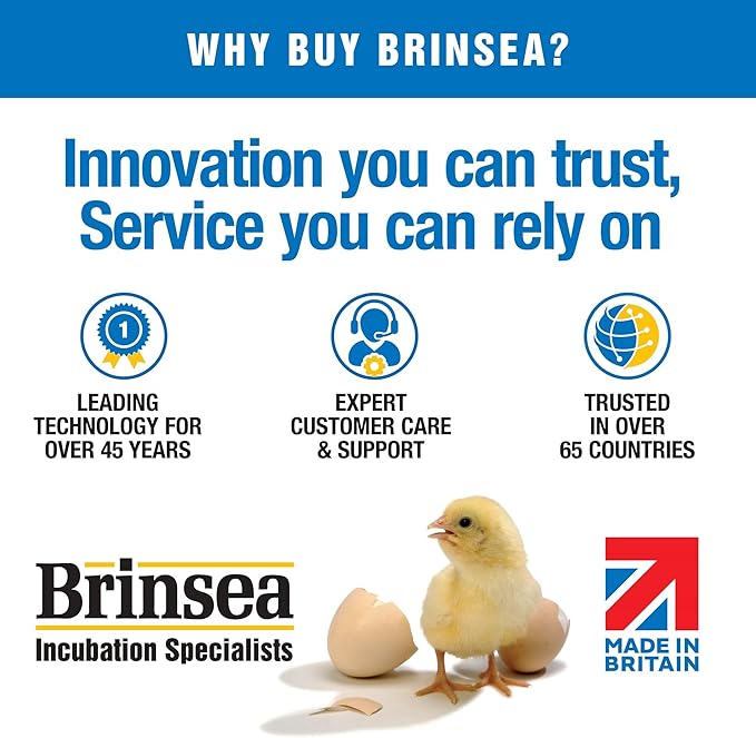 Brinsea Maxi 24 EX Egg Incubator with Automatic Humidity Control and Egg Turning for Hatching 24 Chicken, Duck, or Other Eggs, Optimal Flexibility with Mix & Match Sizes