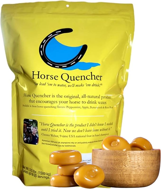 Horse Quenchers Horse Hydration Supplement Treat, Thirst Quencher for Horses, All-Natural Grains for Equestrians and Horse Owners, Aids in Preventing Health Issues - 3.5 lbs Bag