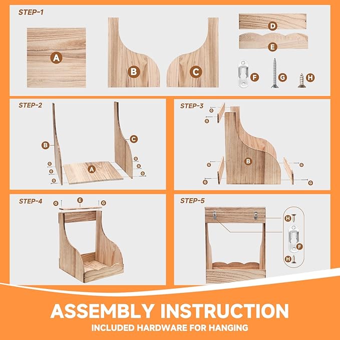 2 Pack Wooden Chicken Nesting Box for Laying Eggs, Hen Nesting Box Wall Mount for Chicken Coop, Versatile Use for Hens, Ducks, Chickens, Easy to Assemble