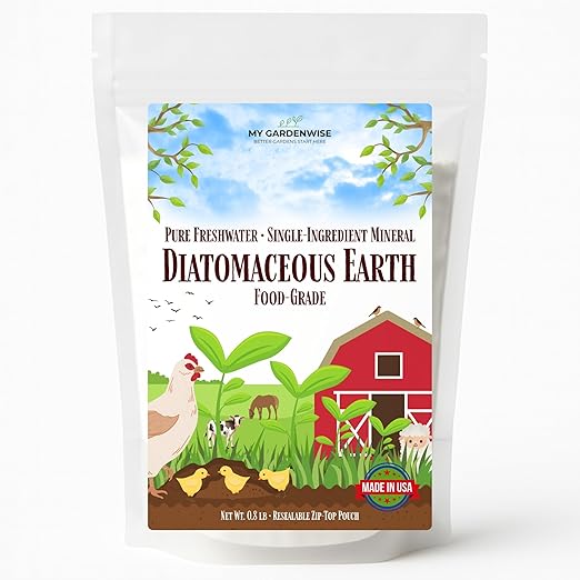Diatomaceous Earth Food Grade – Diatomaceous Earth (DE) Powder – Pets & Plants Safe – Made in USA (0.8 lb)