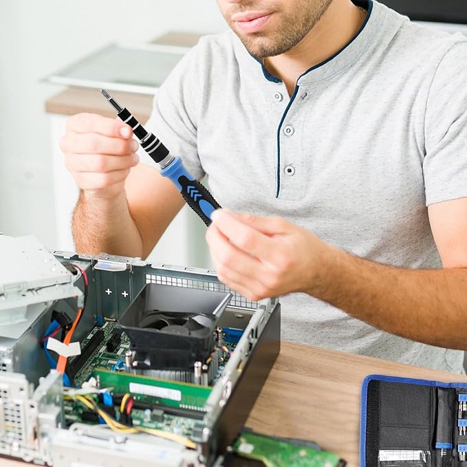 Electronics Precision Screwdriver Sets 141PCS Magnetic Repair Tool Kit with 120 Bits for iPhone, MacBook, Computer, Laptop, PC, Tablet, PS4, PS5, Xbox, Game Console