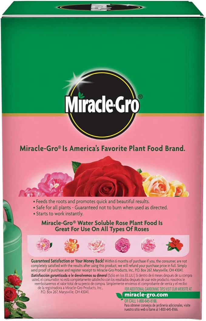 Miracle-Gro Water Soluble Rose Plant Food 1.5 lbs., 2-Pack