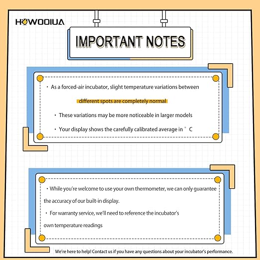 HOWOOlUA 56 Egg Incubator for Hatching Eggs with Auto Turn, Temp & Humidity Control, Built-in Candler Large Capacity Egg Incubator for Chicken Duck Goose Eggs
