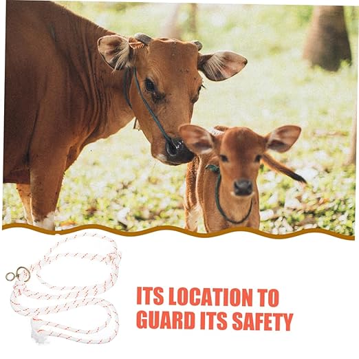 Gatuida Professional Cattle Halter Rope Bridle for Cattle Show Supplies Adjustable