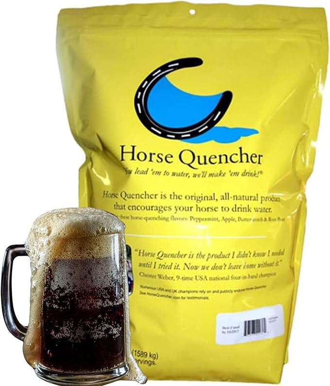 Horse Quenchers Horse Hydration Supplement Treat, Thirst Quencher for Horses, All-Natural Grains for Equestrians and Horse Owners, Aids in Preventing Health Issues - 3.5 lbs Bag