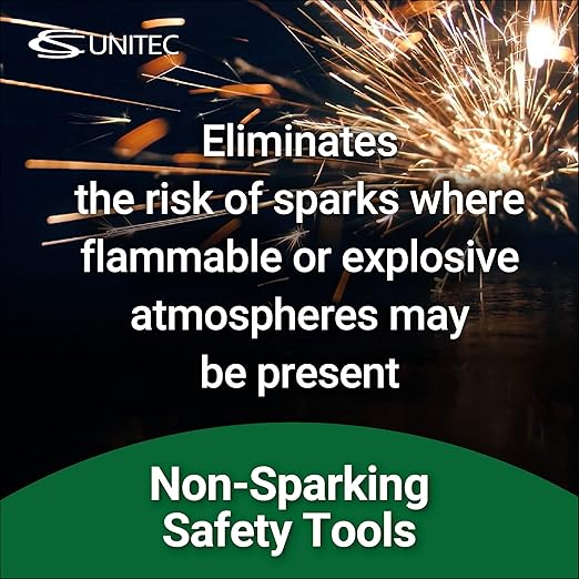 CS Unitec | Non-Sparking Wrench | Adjustable End | 8 in. | Max Socket 15/16 in. | TUV Certified | Aluminum Bronze | Non-Magnetic | Corrosion Resistant | EX501-8A