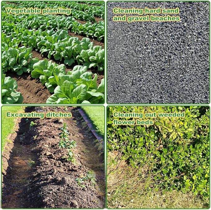 Berry&Bird Premium Hand Rake for Gardening, 5 Tines Hand Tiller Hand Cultivator Small Rake Garden Tool with Wood Handle, Ideal Garden Hand Tools for Digging, Aerating, Weeding and Loosening Soil