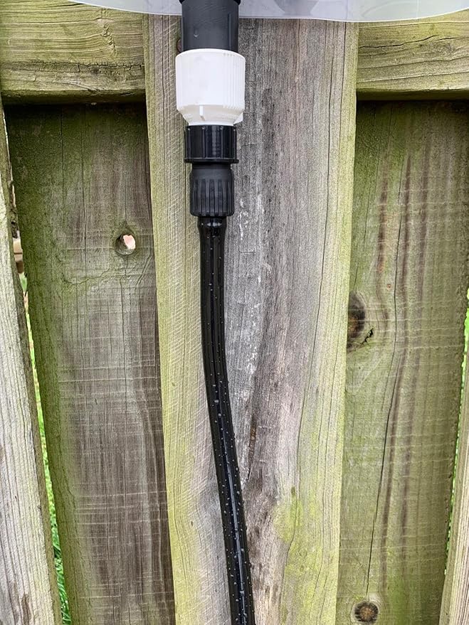 1/2" id - 100ft Black Vinyl Tubing Flexible PVC Tube Hybrid Hose Transfer Water Fuel Gas for Pond Fountain Garden Waterfall, Durable and Safe, with 2 Hose Clamps