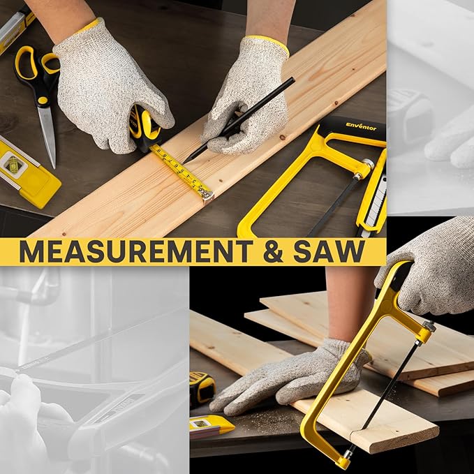 Enventor Home Tool Kit, 220 Piece Hand Tool Kit with Toolbox Storage Case, Basic Household Auto Repair Tool Set for Home Repairs Men Women DIY, Auto Maintenance, General Use, Household Repair Tools