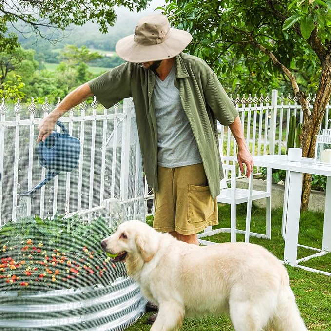 Land Guard 19 Gauge Hardware Cloth, 1/2 inch Chicken Wire Fence, Galvanized Welded Cage Wire Mesh Roll Supports Poultry Netting Cage Fence………