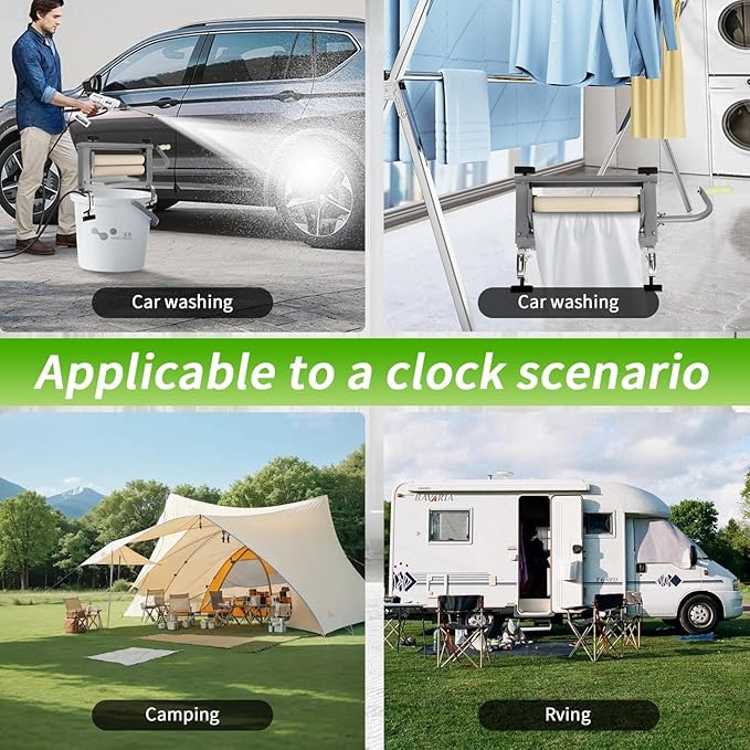 Upgraded Heavy Duty Clothes Wringer, Laundry Wringer for Chamois Cloth, Sponge, Dual Knob Design for Easier Operation