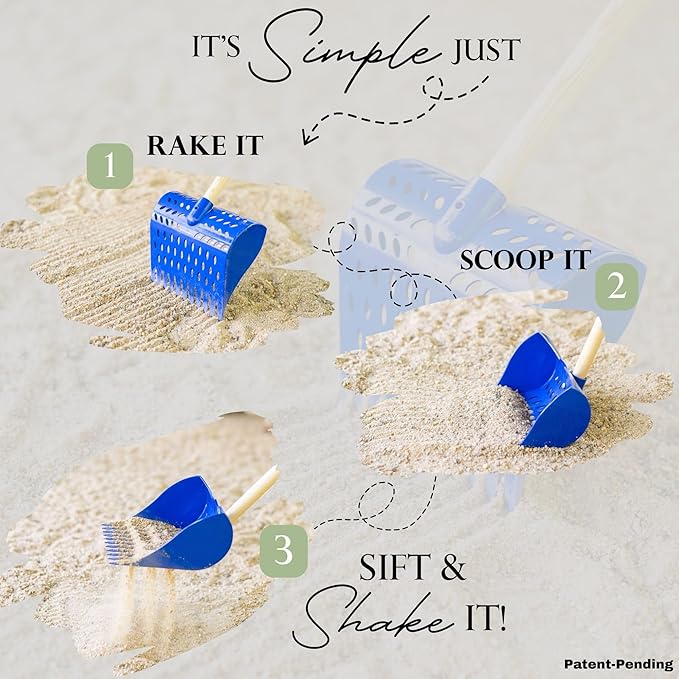 The Coop Scoop® Original 2-in-1 Chicken Poop Scooper & Rake – Made in The USA, Durable Sand Sifting Litter Shovel for Chicken Coops & Small Farm Animals