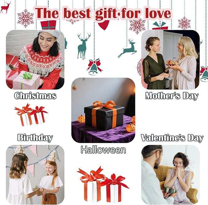 Stained Glass Window Hanging 4 Pcs Set Forest Green Trees Winter Snow 9.8" - Suncatcher Door Garden Sun Catcher Home Decor Birthday Mother's Day for Woman Nana Mom Men
