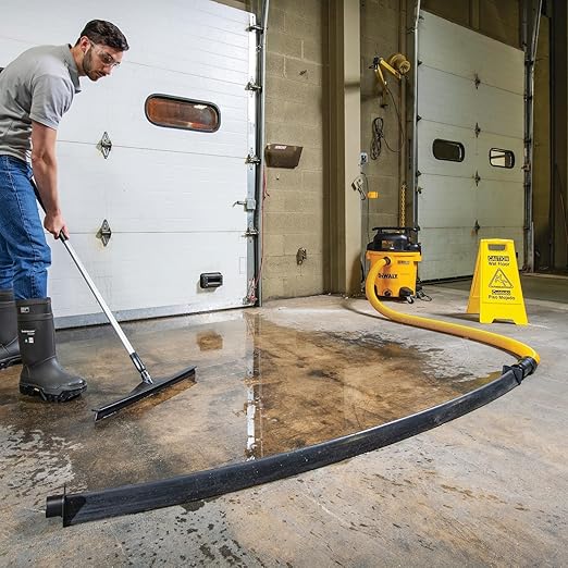 PIG Water Vacuum Barrier for Basement Flooding | Portable Water Removal | 4" W x 6’ L x 2.25" H | PM50805