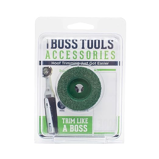 Hoof Boss Green V-Groove 2" Disc - Precision Hoof Trimming Disc for Walls & Grooves - Perfect for Livestock