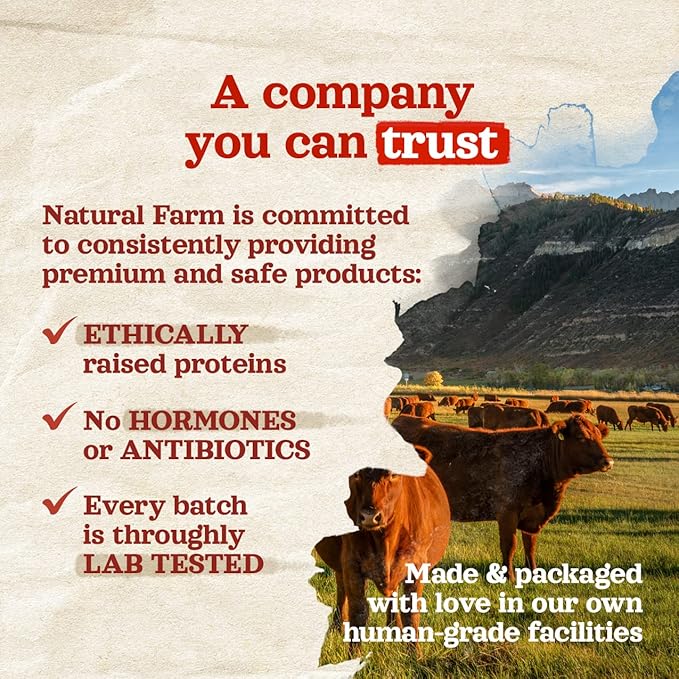 Natural Farm Odor Free Bully Sticks (2-3 Inch, 1 Pound) for Small & Medium Dogs - 100% Beef Chews for Pups, Non-GMO, Grain-Free, Fully Digestible Long Lasting Dog Treats