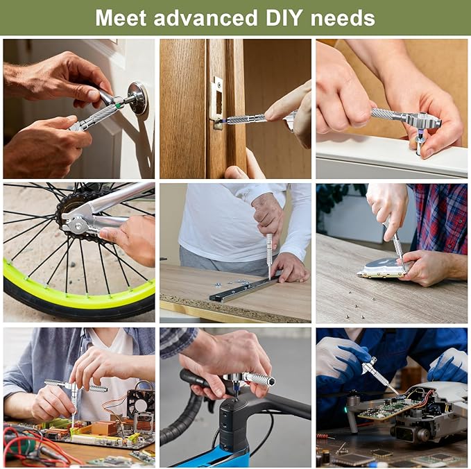 40 in 1 Magnetic Screwdriver Set,Portable Ratcheting Screwdriver Set with Storage Case,S2 Steel Multi Bit Magnetic Drive Set,DIY Detachable Precision Repair Tool Kit for Home & Professional Use