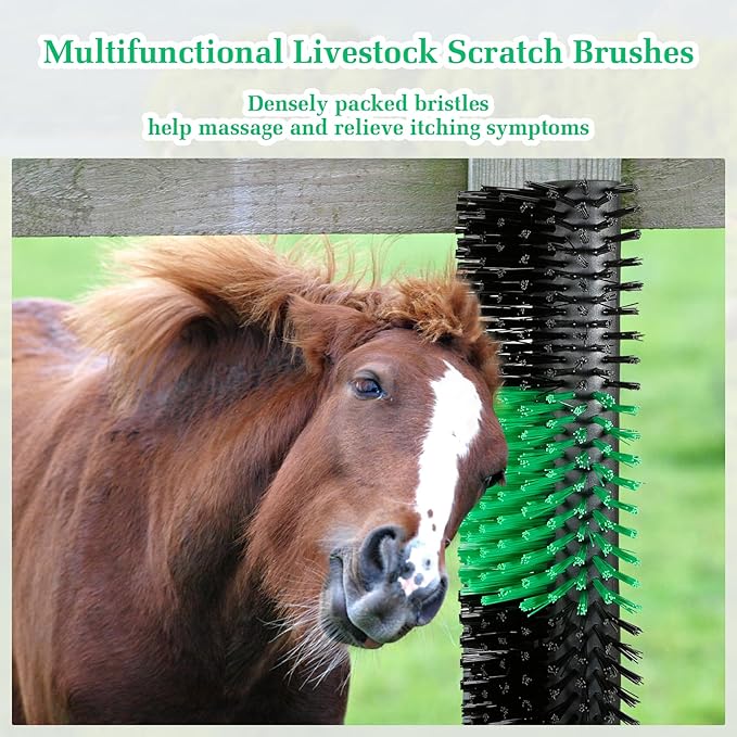 1PCS Livestock Scratching Brush Kit, Cattle and Horse Massage Grooming Brush, Itch Relief for Goat, Sheep and Pig
