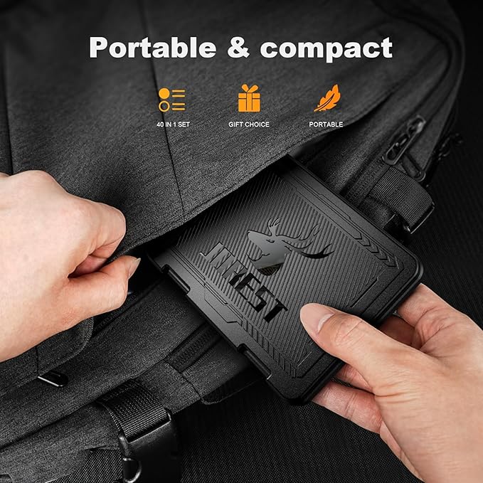 JOREST 40Pcs Small Precision Screwdriver Set (S2 Steel), Magnetic Screwdriver Set with Torx T5 T6 T8, Mini Repair Tool Kit for Macbook, Computer, Laptop, iPhone, PS4 PS5, Xbox, Switch, Glasses, Watch